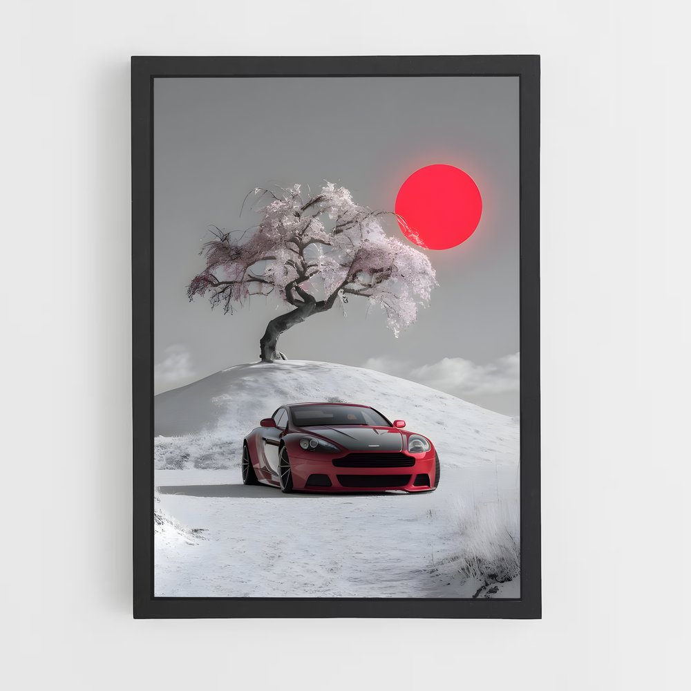Poster Hiver Écarlate – affiche Aston Martin (vue 2)